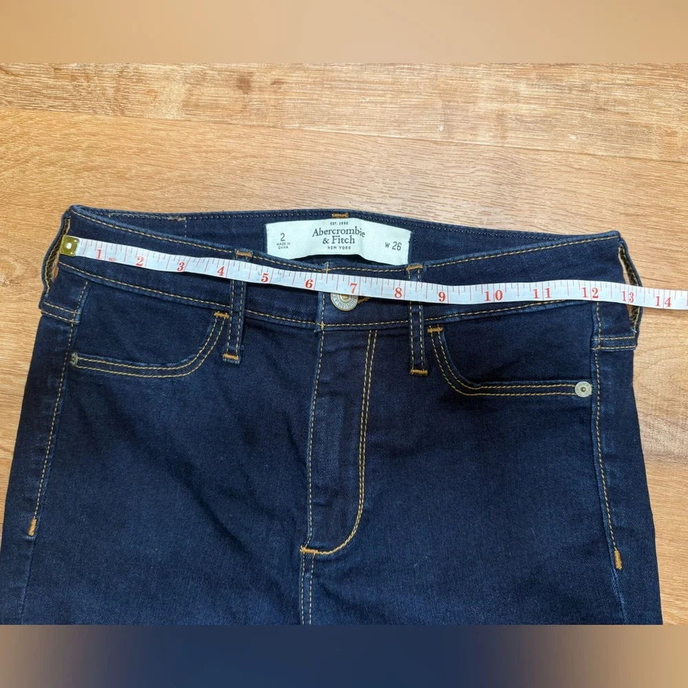 Abercrombie & Fitch High Rise Super Skinny Jeans Dark Wash Size 2 NWT Stretch